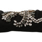 Dolce & Gabbana Elegant Crystal Embellished Black Gloves