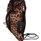 Dolce & Gabbana Chic Leopard Print Backpack for Stylish Ventures