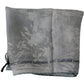 Costume National Elegant Gray Silk Scarf for Women