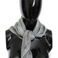 Costume National Elegant Gray Silk Scarf for Women