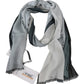 Costume National Elegant Blue Gray Wool Blend Scarf