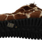 Dolce & Gabbana Elegant Giraffe Pattern Slides for Sophisticated Comfort