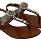 Dolce & Gabbana Elegant Strappy Sandals with Exotic Charm