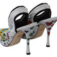 Dolce & Gabbana Chic White Multicolor Slingbacks Pumps