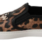 Dolce & Gabbana Chic Leopard Print Loafers for Elegant Comfort