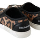 Dolce & Gabbana Chic Leopard Print Loafers for Elegant Comfort