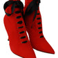 Dolce & Gabbana Elegant Red Bootie Pumps Heels