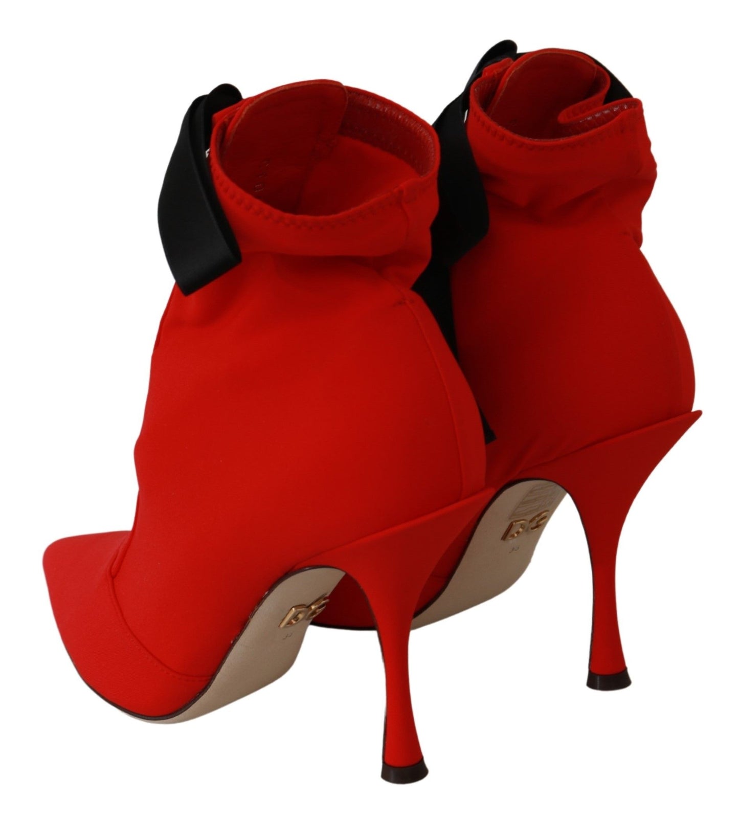 Dolce & Gabbana Elegant Red Bootie Pumps Heels