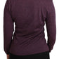 BYBLOS Elegant Turtleneck Wool Sweater in Purple