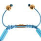 Nialaya Elegant Blue Opal & Diamond-Studded Bracelet