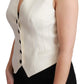 Dolce & Gabbana Elegant Sleeveless Wool-Silk Blend Vest