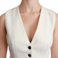 Dolce & Gabbana Elegant Sleeveless Wool-Silk Blend Vest