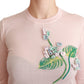 Dolce & Gabbana Silk Blend Floral Embroidered Sweater