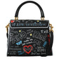 Dolce & Gabbana Elegant Black Leather Welcome Shoulder Bag