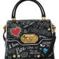 Dolce & Gabbana Elegant Black Leather Welcome Shoulder Bag