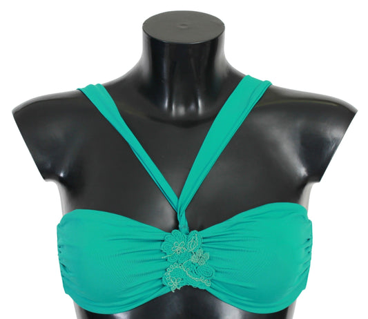 PINK MEMORIES Elegant Seafoam Bikini Top for Sun-Soaked Retreats