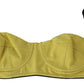 John Galliano Chic Yellow Cotton Bra by Renowned Designer