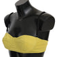 John Galliano Chic Yellow Cotton Bra by Renowned Designer