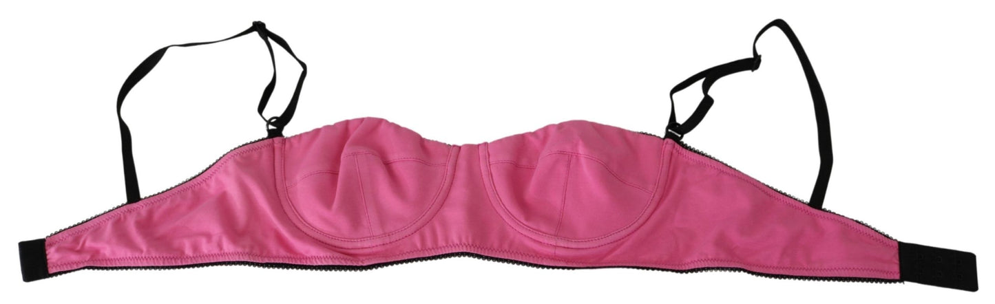 John Galliano Elegant Pink Cotton Blend Bra