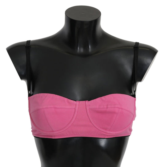 John Galliano Elegant Pink Cotton Blend Bra