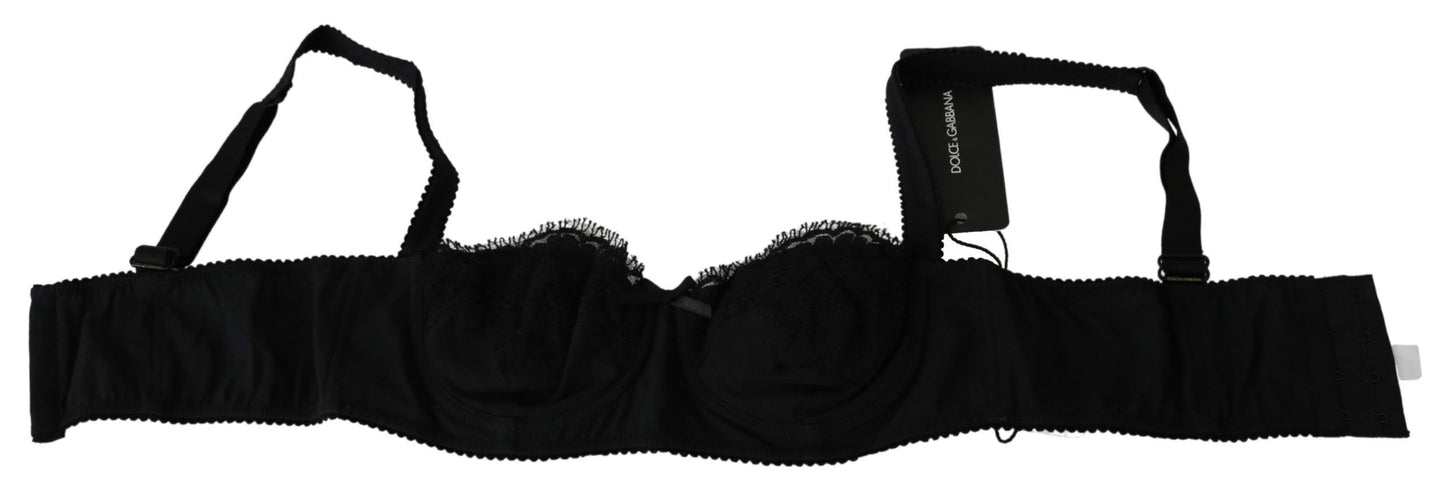 Dolce & Gabbana Chic Black Lace Bra - Ultimate Comfort & Style