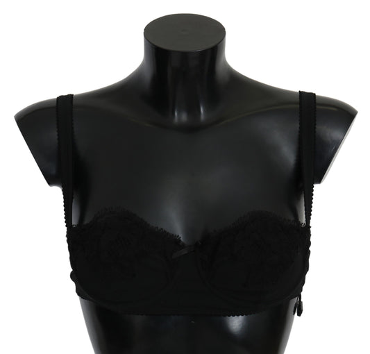 Dolce & Gabbana Chic Black Lace Bra - Ultimate Comfort & Style