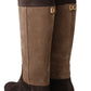 Dolce & Gabbana Chic Leather Knee-High Boots in Brown