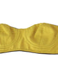 John Galliano Sunshine Yellow Cotton Blend Bra