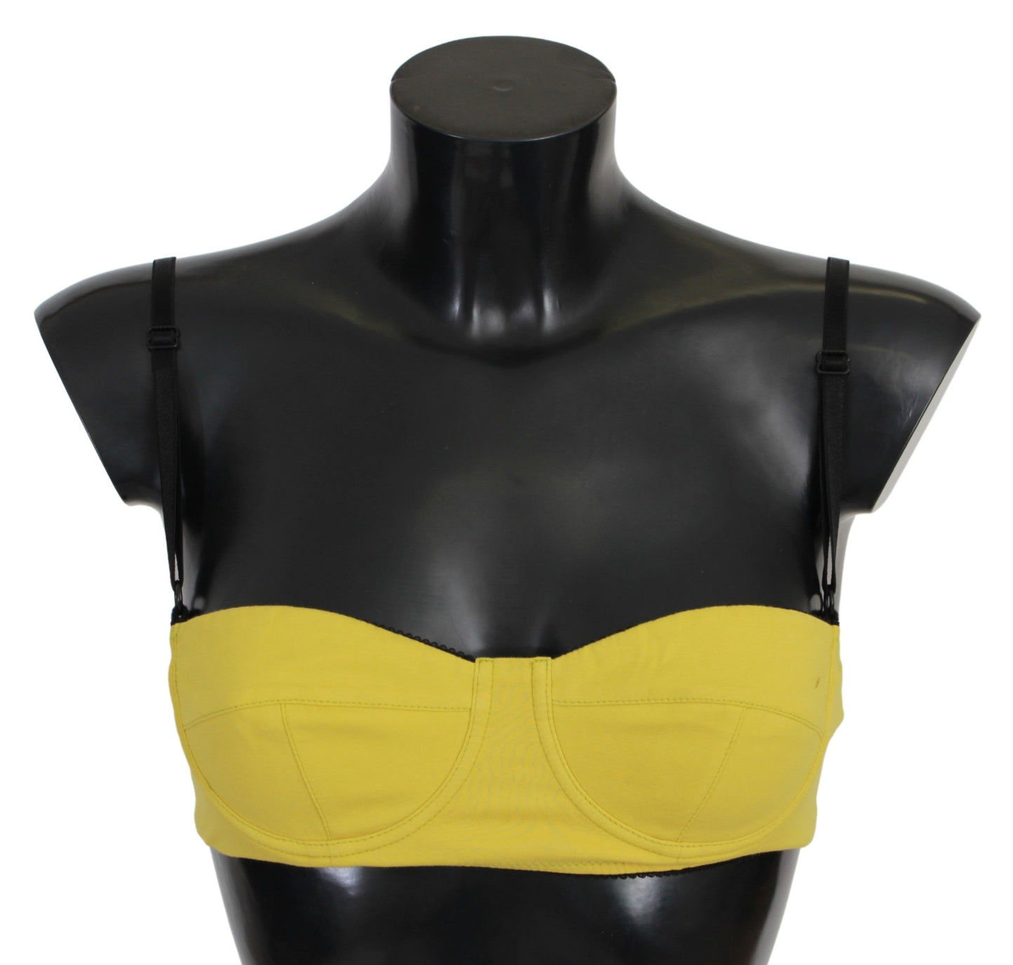 John Galliano Sunshine Yellow Cotton Blend Bra