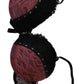 Roberto Cavalli Elegant Black Lace Push-Up Bra