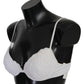 Ermanno Scervino Chic White Lace Push Up Bra Luxury Lingerie