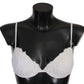 Ermanno Scervino Chic White Lace Push Up Bra Luxury Lingerie