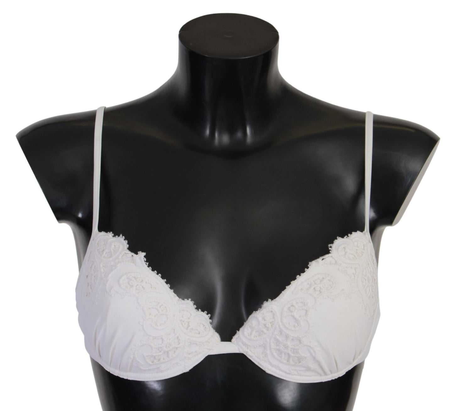 Ermanno Scervino Chic White Lace Push Up Bra Luxury Lingerie