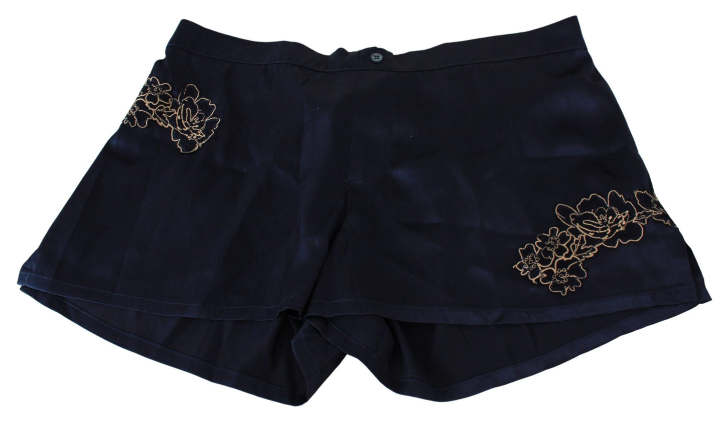 Ermanno Scervino Chic Blue Lingerie Shorts - Pure Cotton Comfort