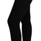 Dolce & Gabbana Sleek Black Mid Waist Slim Fit Cropped Jeans