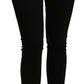 Dolce & Gabbana Sleek Black Mid Waist Slim Fit Cropped Jeans