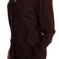 Dolce & Gabbana Elegant Maroon Virgin Wool Cardigan