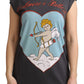 Dolce & Gabbana Elegant Gray Cotton Cap Sleeve Tee