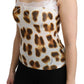 Roberto Cavalli Chic Leopard Lingerie Blouse Top