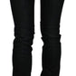 Costume National Chic Black Mid Waist Slim Fit Denim Jeans