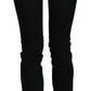 Costume National Chic Black Mid Waist Slim Fit Denim Jeans