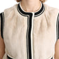 Dolce & Gabbana Elegant Sleeveless Faux Fur Vest