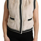 Dolce & Gabbana Elegant Sleeveless Faux Fur Vest