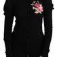 Dolce & Gabbana Elegant Floral Embroidered Wool Cardigan