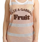 Dolce & Gabbana Crystal Embellished Sleeveless Cotton Top