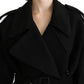 Dolce & Gabbana Elegant Black Wool Trenchcoat