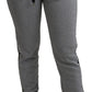 Dolce & Gabbana Elegant Mid Waist Jogging Pants in Gray