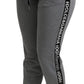 Dolce & Gabbana Elegant Mid Waist Jogging Pants in Gray