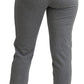 Dolce & Gabbana Elegant Mid Waist Jogging Pants in Gray