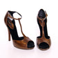 Dolce & Gabbana Elegant Bronze Ankle Strap Heels